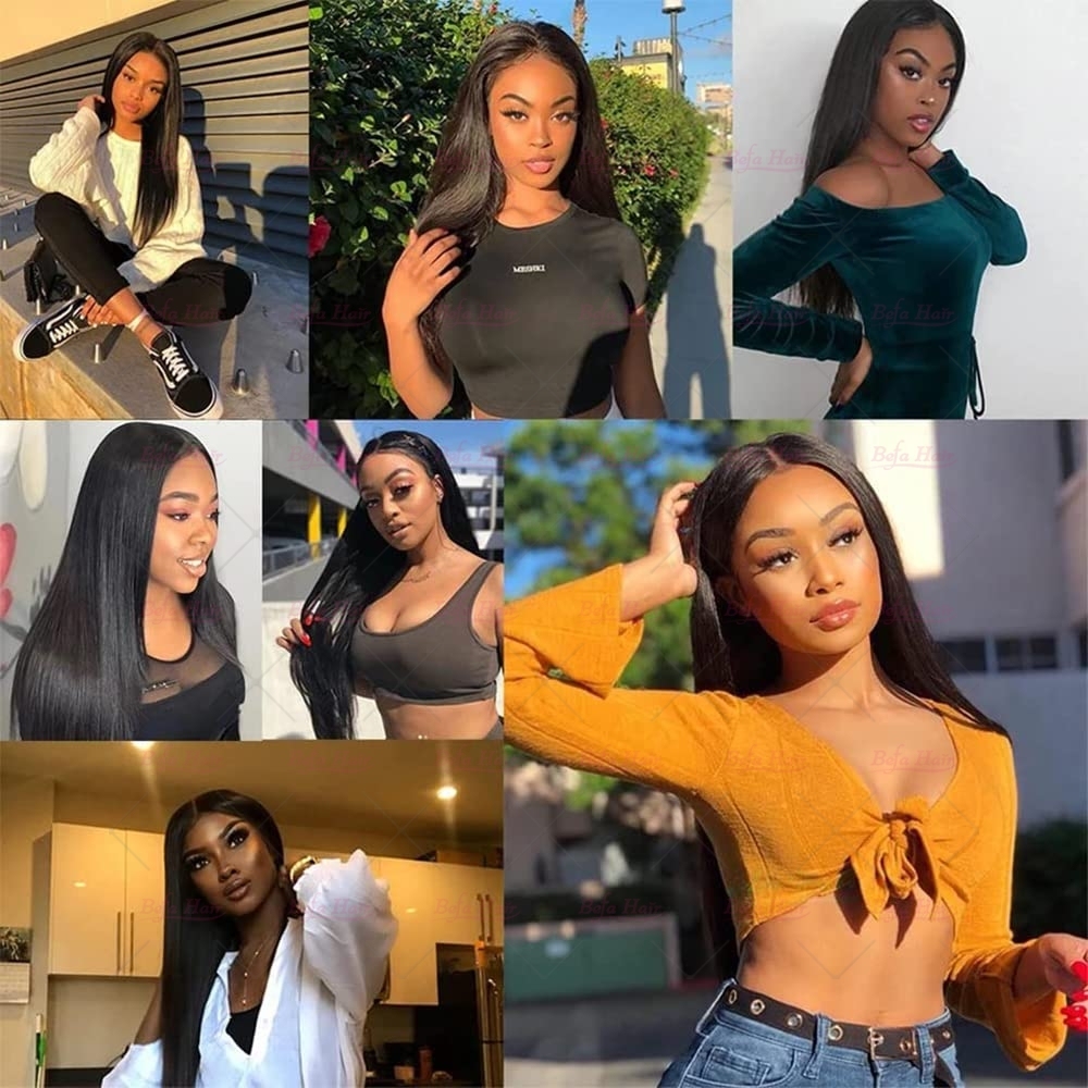 Wholesale Straight 2pcs/3Bundles/4Bundles 10-40 Inches Natural Black human Hair Weave