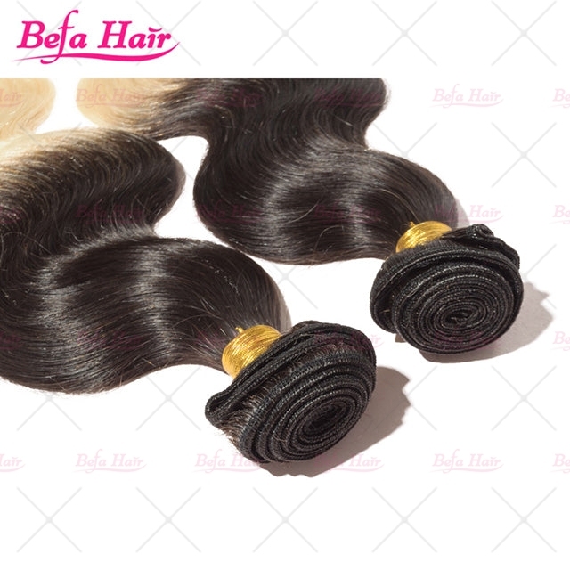 Wholesale Body Wave Ombre 1B/613# 1Bundle Human Hair Weaves