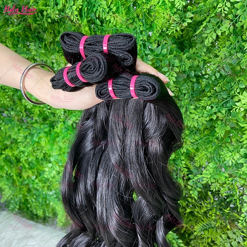 Wholesale Double Drawn 2pcs/3Bundles/4Bundles Loose Wave Hair, can do dropshipping