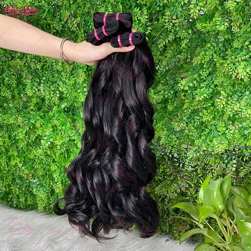 Wholesale Double Drawn 2pcs/3Bundles/4Bundles Loose Wave Hair, can do dropshipping