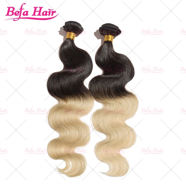 Wholesale Body Wave Ombre 1B/613# 1Bundle Human Hair Weaves
