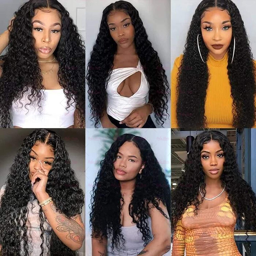 Wholesale Brazilian 13''x6'' Lace Frontal With 3Bundles Jerry Curly Hair,can do dropshipping