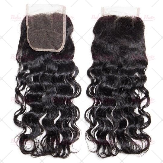Wholesale Natural Wave 4*4 Lace Closure Pre Pluck 100% Virgin Human Hair High Quality,can do dropshipping