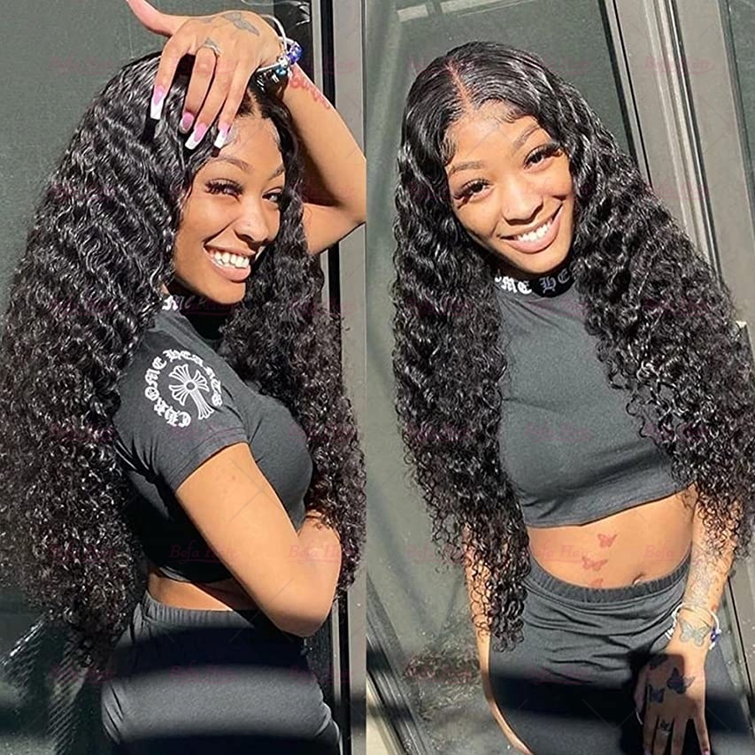 Wholesale Pre-plucked 4 Bundles Brazilian Deep Wave Hair With 13x4 Transparent HD Lace Frontal