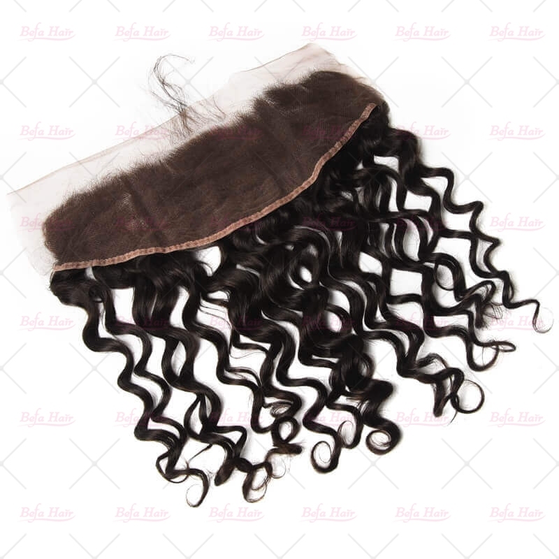 Wholesale Natural Wave 100% human hair 13*4 Ear to Ear Lace Frontal Closure,can do dropshipping