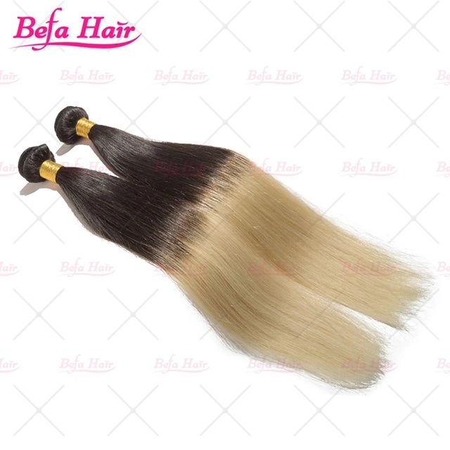 Befa Hair Straight Ombre 1B/613# 1Bundles Human Hair Weaves