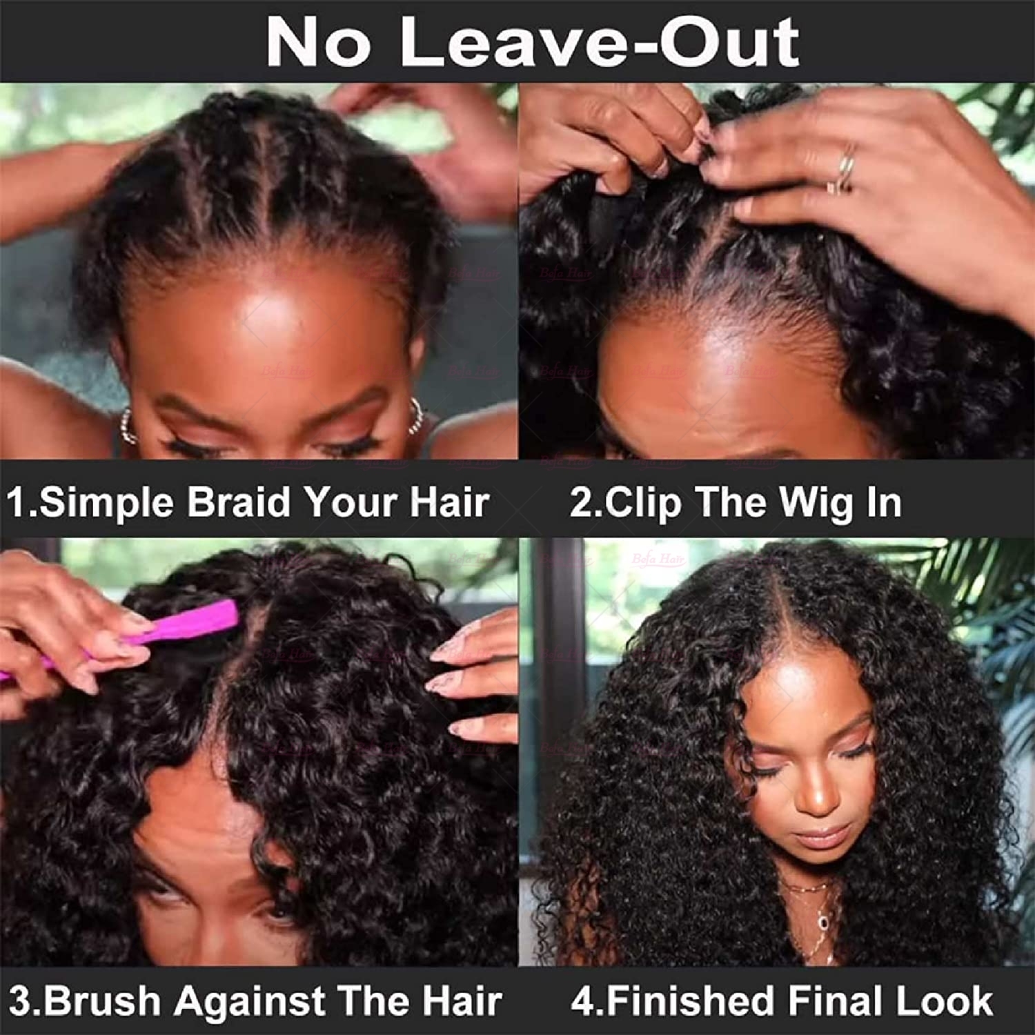 Wholesale V Part Human Hair Wigs Brazilian Virgin Kinky Curly 200% Density Pre Plucked Glueless Middle Part Wig