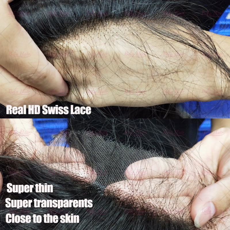 Wholesale Loose Wave Unprocessed Virgin Human Hair HD 4x4 Lace closure  Human Hair With Baby Hair For Women Natural Color,can do dropshipping