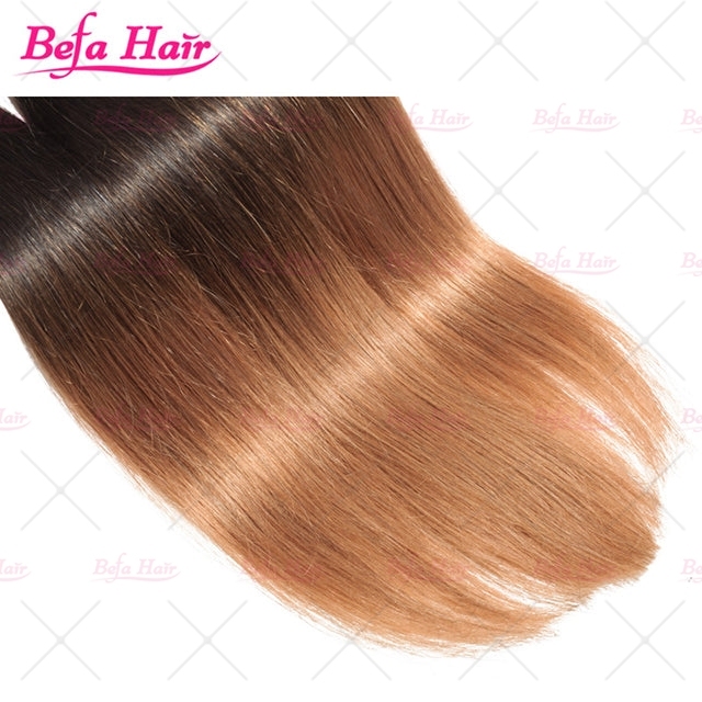 Wholesale Human Hair Weaves 1b/30# Ombre Hair Extensions Silky straight hair