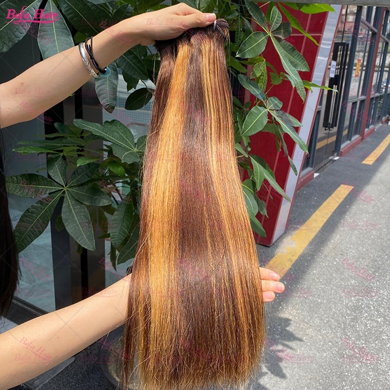 Wholesale Double Drawn 2pcs/3 Bundles/4 Bundles P4-27 Straight Hair,can do dropshipping