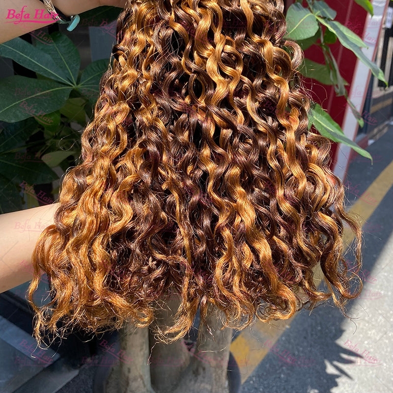 Wholesale Double Drawn 2pcs/3 Bundles/4 Bundles P4-27 Water Wave Hair,can do dropshipping