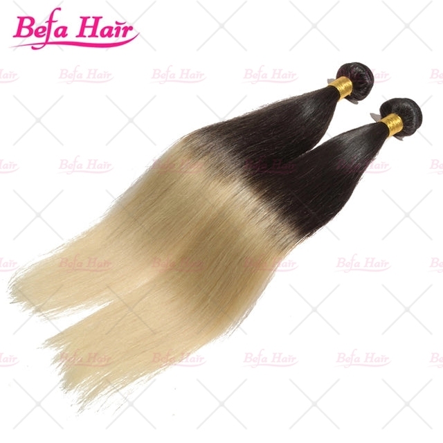 Wholesale Straight Ombre 1B/613# 2pcs/3Bundles/4Bundles Human Hair Weaves