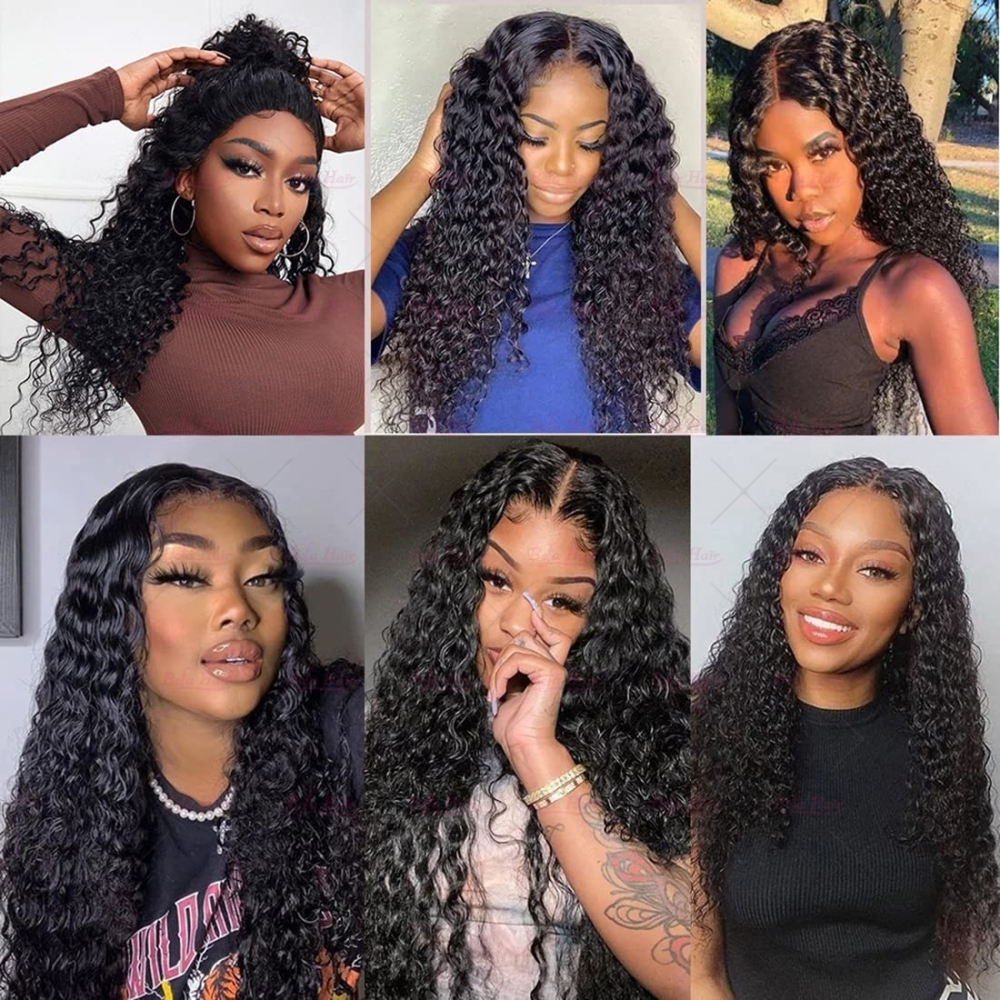 Wholesale Brazilian 13''x4'' Lace Frontal Closure With 3Bundles Deep Wave Hair,can do dropshipping