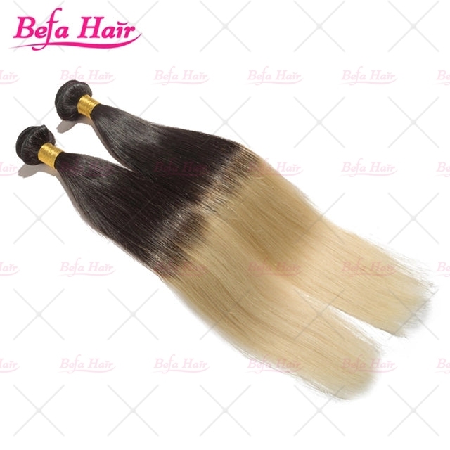 Befa Hair Straight Ombre 1B/613# 1Bundles Human Hair Weaves