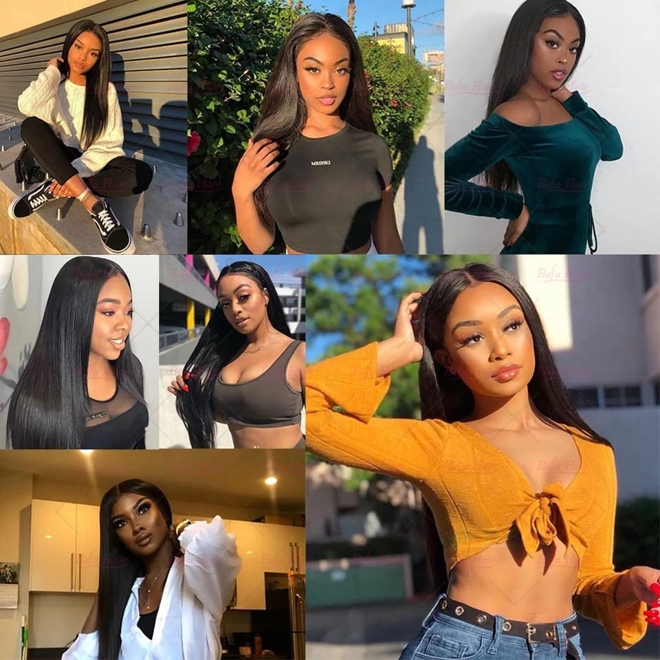 Wholesale Brazilian 13''x4'' Lace Frontal With 3Bundles Straight Hair,can do dropshipping