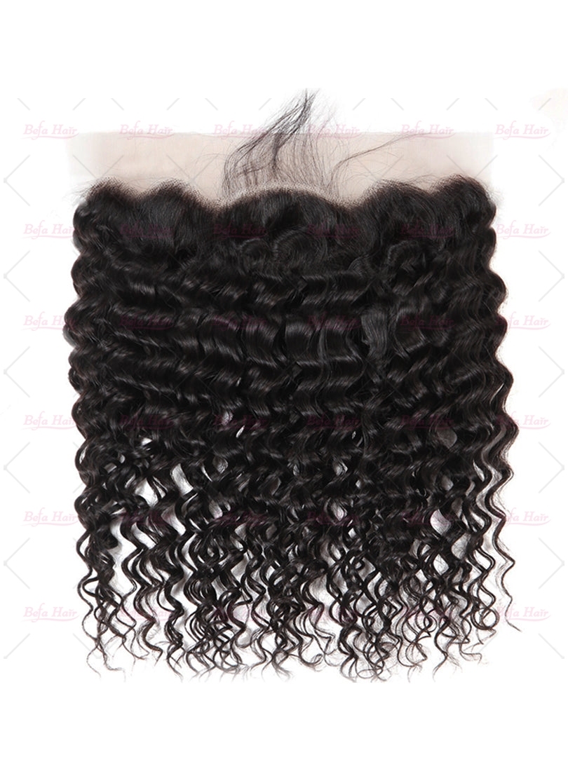 Wholesale Deep wave HD Lace Frontal Virgin Human Hair 13x4 Full Lace Frontal,can do dropshipping