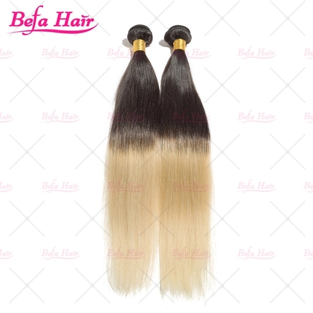 Wholesale Straight Ombre 1B/613# 2pcs/3Bundles/4Bundles Human Hair Weaves