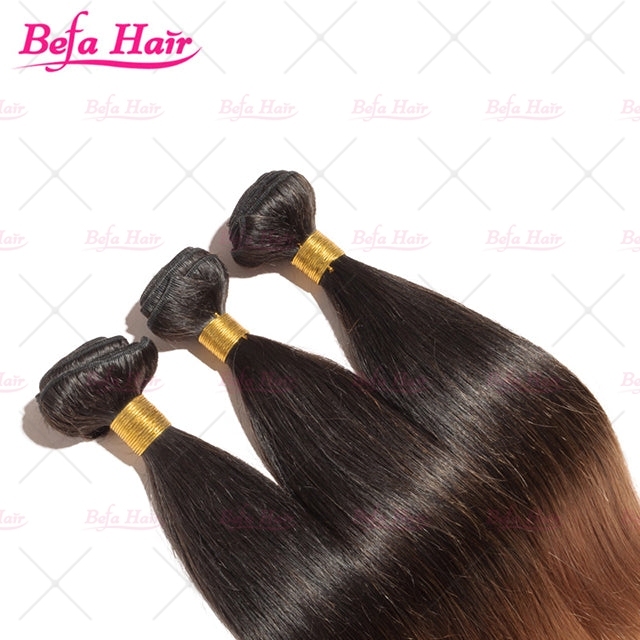 Wholesale Human Hair Weaves 1b/30# Ombre Hair Extensions Silky straight hair