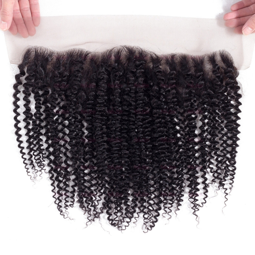 Wholesale Kinky Curly Lace Frontal Virgin Human Hair 13x4 Full Lace Frontal,can do dropshipping