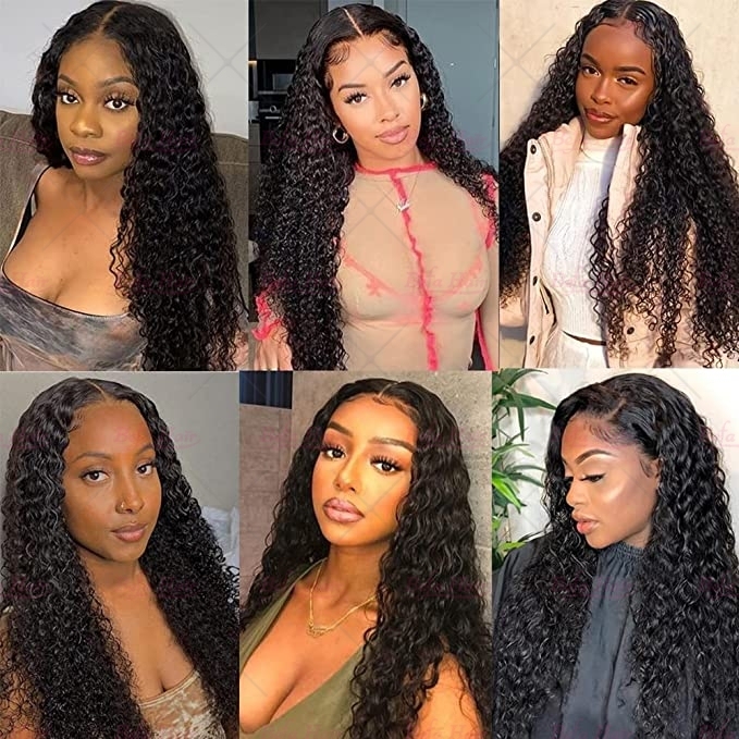 Wholesale Pre-plucked 4 Bundles Brazilian Deep Curly Hair With 5x5 Lace Closure,can do dropshipping