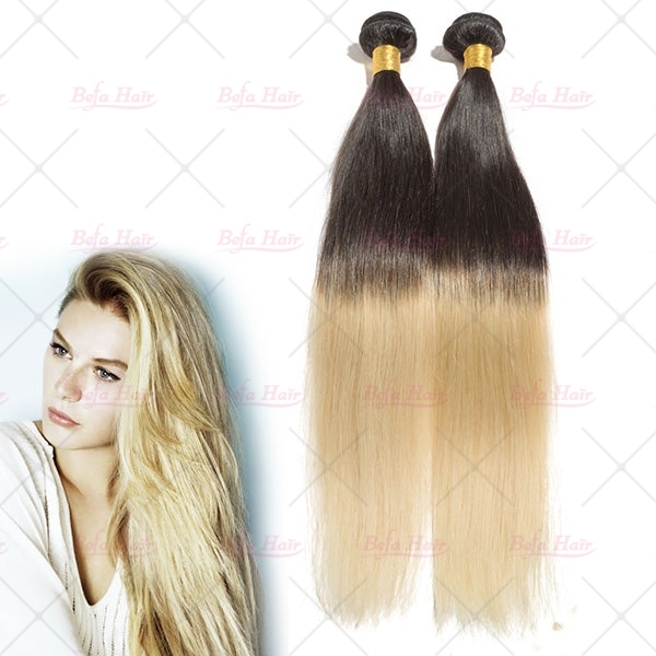 Befa Hair Straight Ombre 1B/613# 1Bundles Human Hair Weaves
