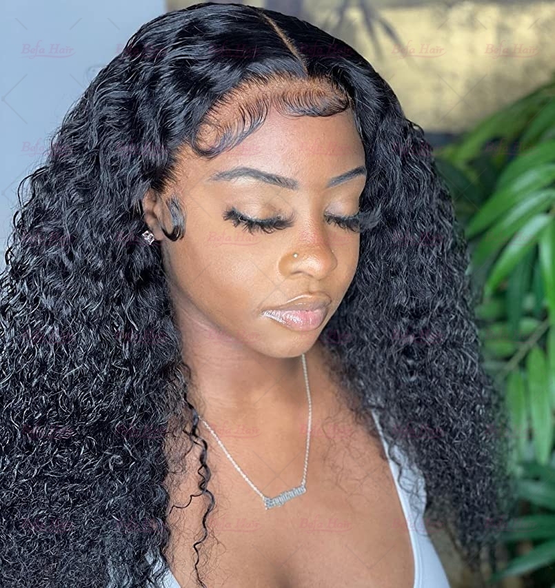 Wholesale Pre-plucked 3 Bundles Brazilian Kinky Curly Hair With 4x4 Lace Closure,can do dropshipping