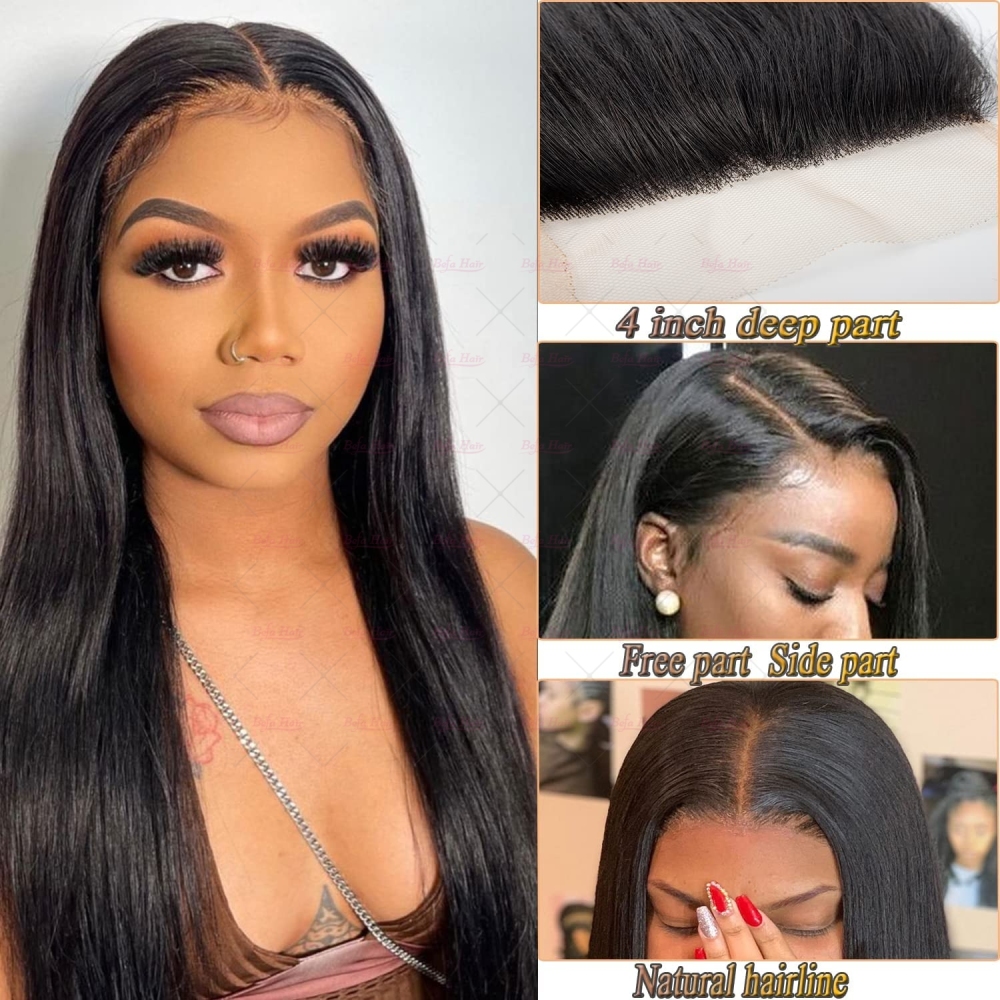 Wholesale 4x4 Unprocessed Virgin Human Hair Straight Transparent Lace Closure,can do dropshipping