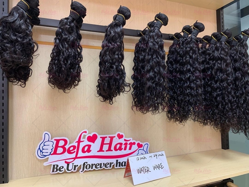Wholesale Water Wave 1Bundles 12-30 Inches Natural Human Hair Weave