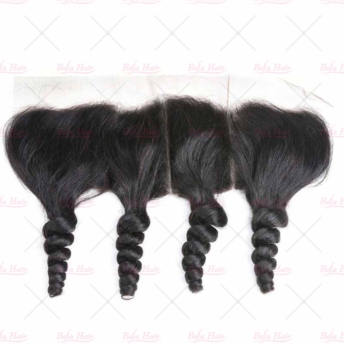 Wholesale Loose Wave 100% human hair 13*4 Ear to Ear Lace Frontal Closure,can do dropshipping