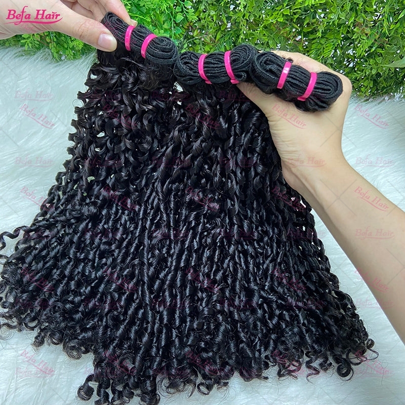 Wholesale Double Drawn 2pcs/3 Bundles/4 Bundles Pixie Hair,can do dropshipping