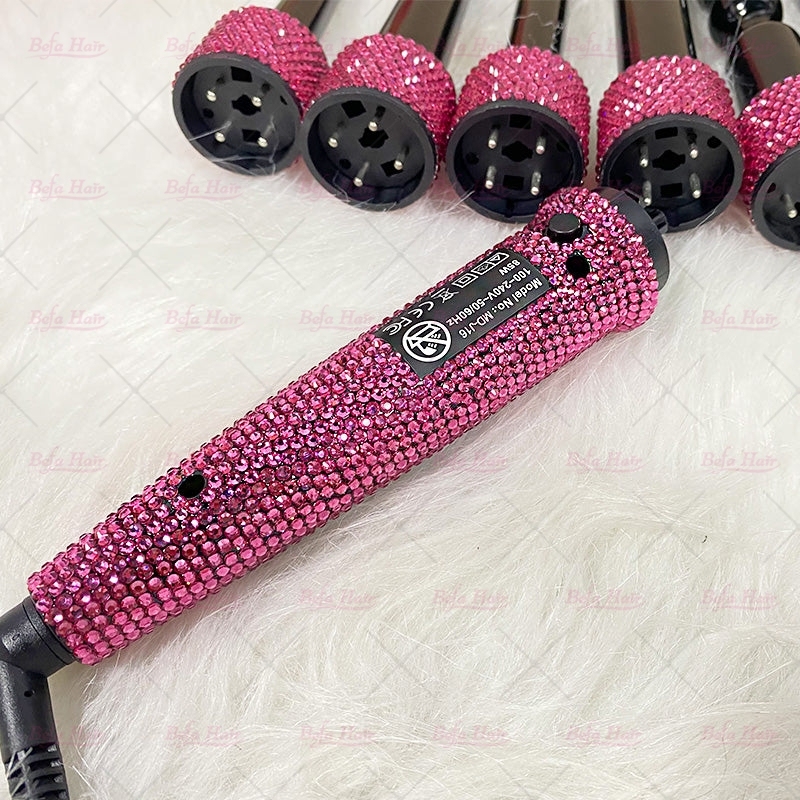 Wholesale Private label Professional High Temperature Settings With LED Indicator 6 In 1 Interchangeable Curling Wand Set Hair Curler Wand