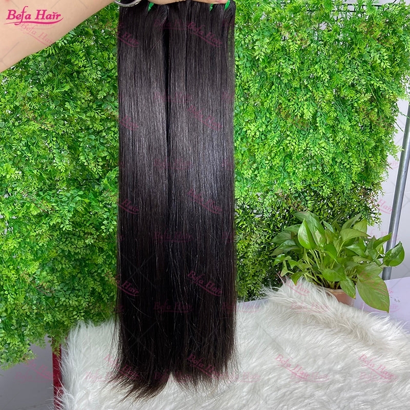 Wholesale Double Drawn 2pcs/3 Bundles/4 Bundles Straight Hair,can do dropshipping