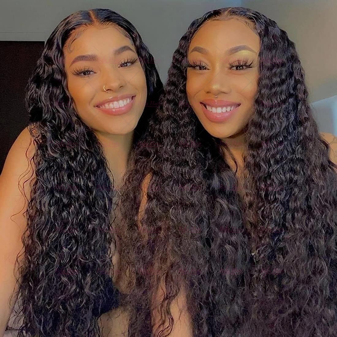 Wholesale Pre-plucked 3 Bundles Brazilian Deep Wave Hair With 6x6 Transparent HD Lace Closure,can do dropshipping