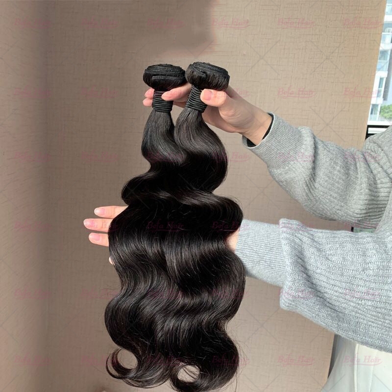 Wholesale Pre-plucked 4 Bundles Brazilian Body Wave Hair With 13x4 Transparent HD Lace Frontal,can do dropshipping