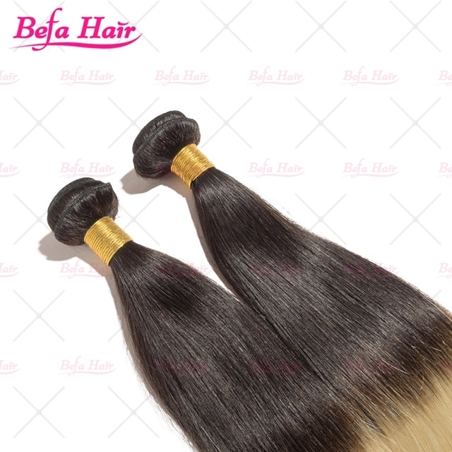 Wholesale Straight Ombre 1B/613# 2pcs/3Bundles/4Bundles Human Hair Weaves