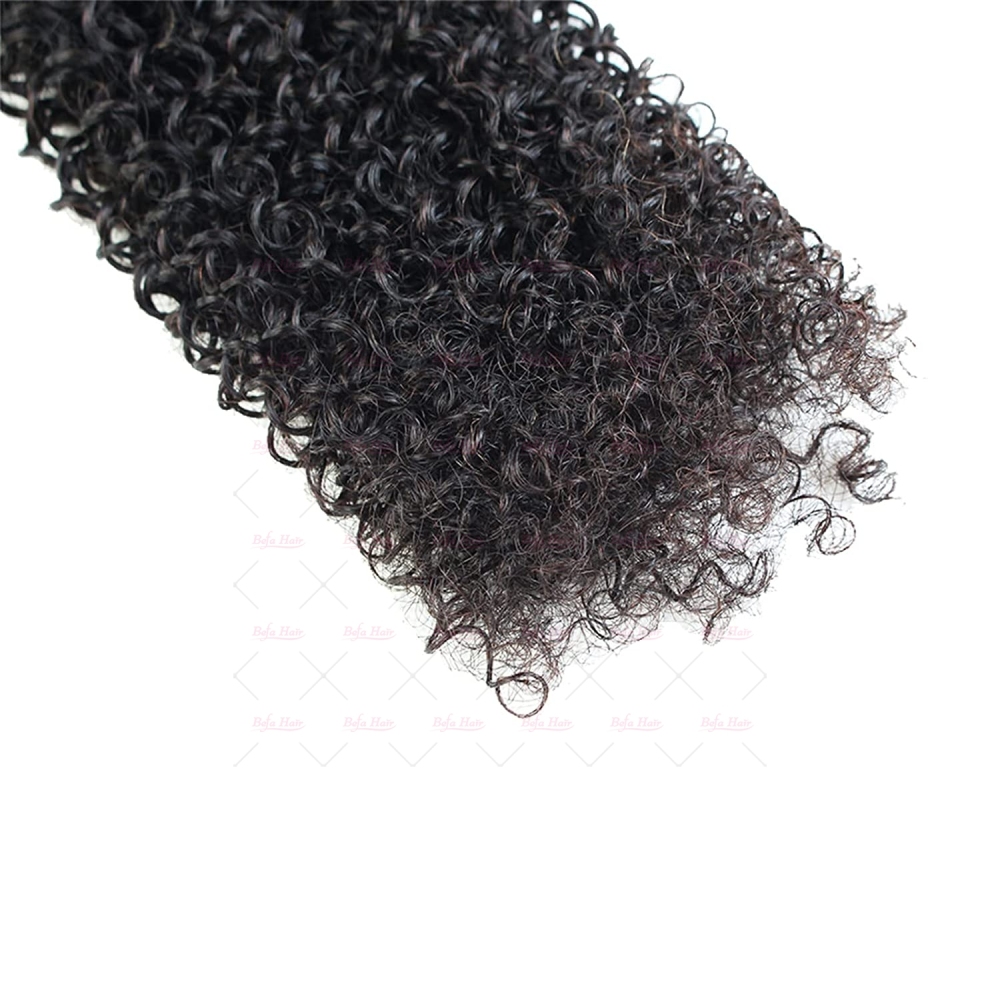 Wholesale Brazilian 13''x4'' Lace Frontal With 3Bundles Kinky Curly Hair,can do dropshipping