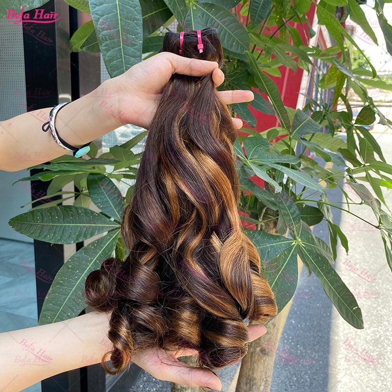 Wholesale Double Drawn 2pcs/3 Bundles/4Bundles P4-27 Loose Wave Hair