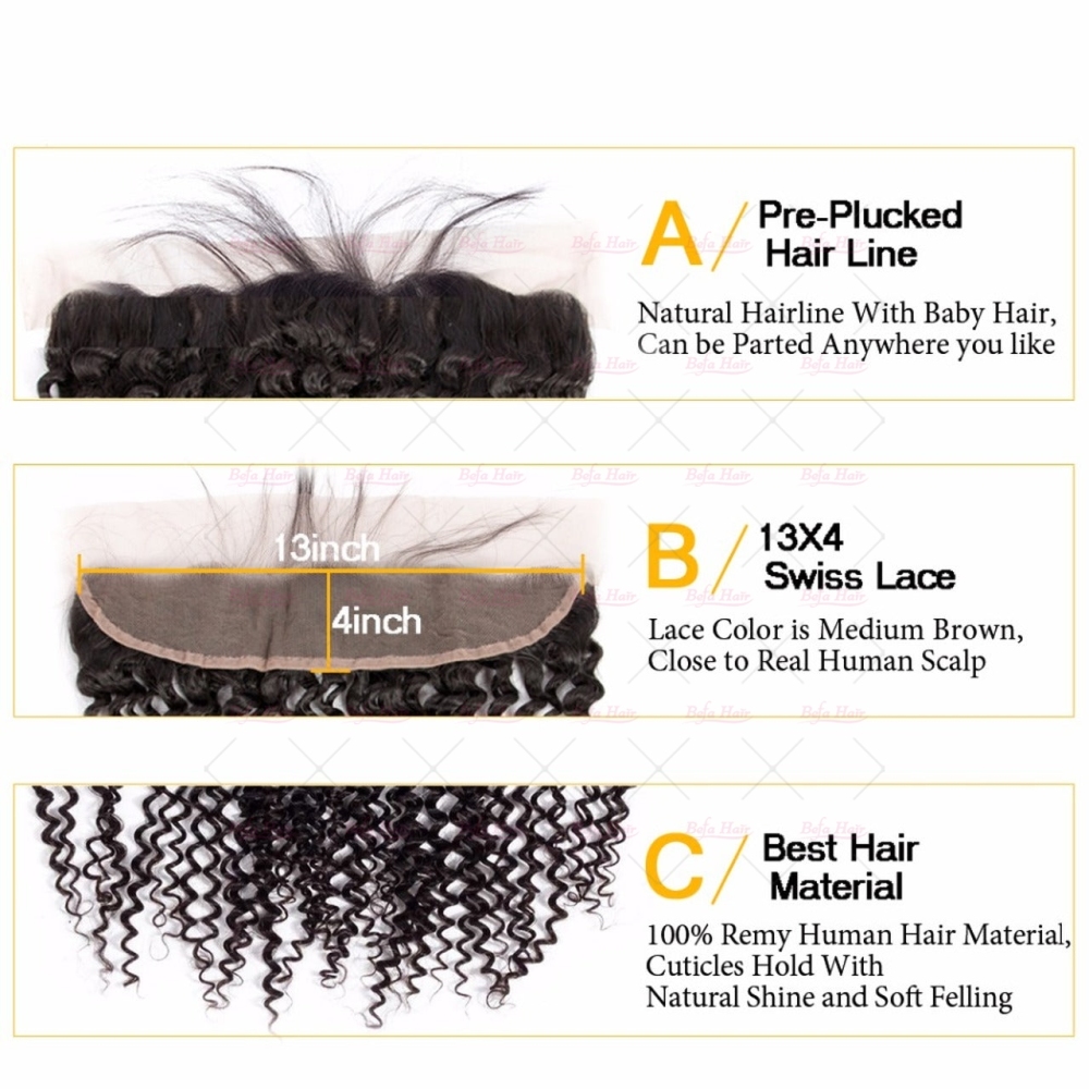 Wholesale Kinky Curly Lace Frontal Virgin Human Hair 13x4 Full Lace Frontal,can do dropshipping