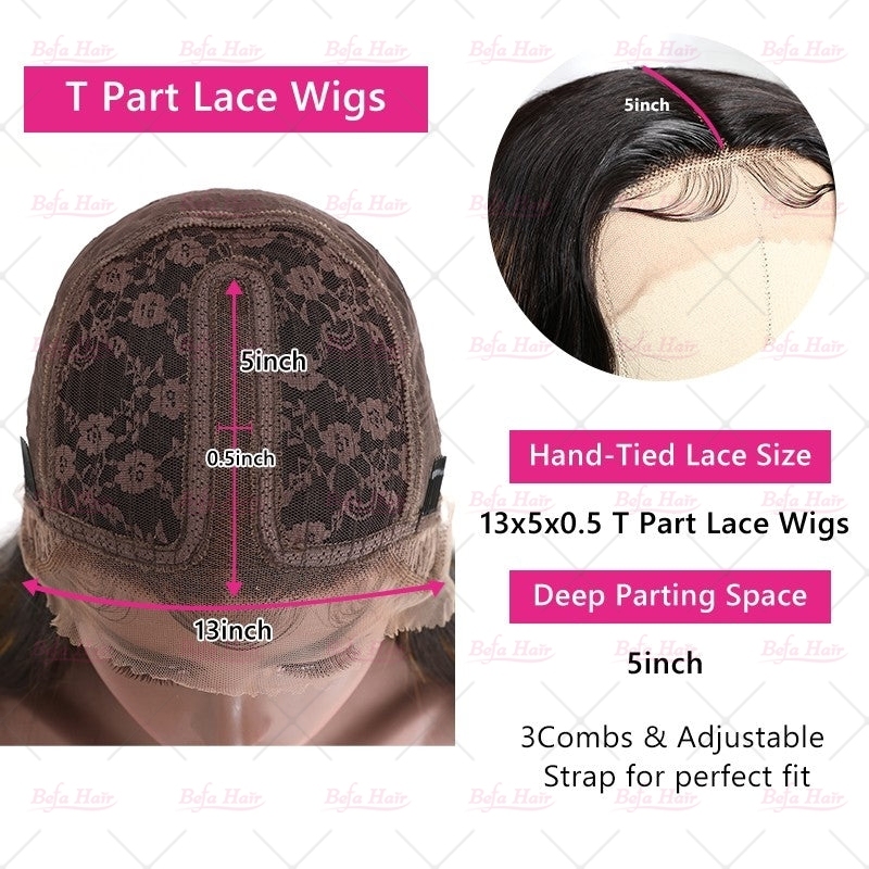 Wholesale Short Bob T Part Straight Human Hair Lace Front Wigs 150% Density Pre Plucked Lace Frontal with Baby Hair wigs