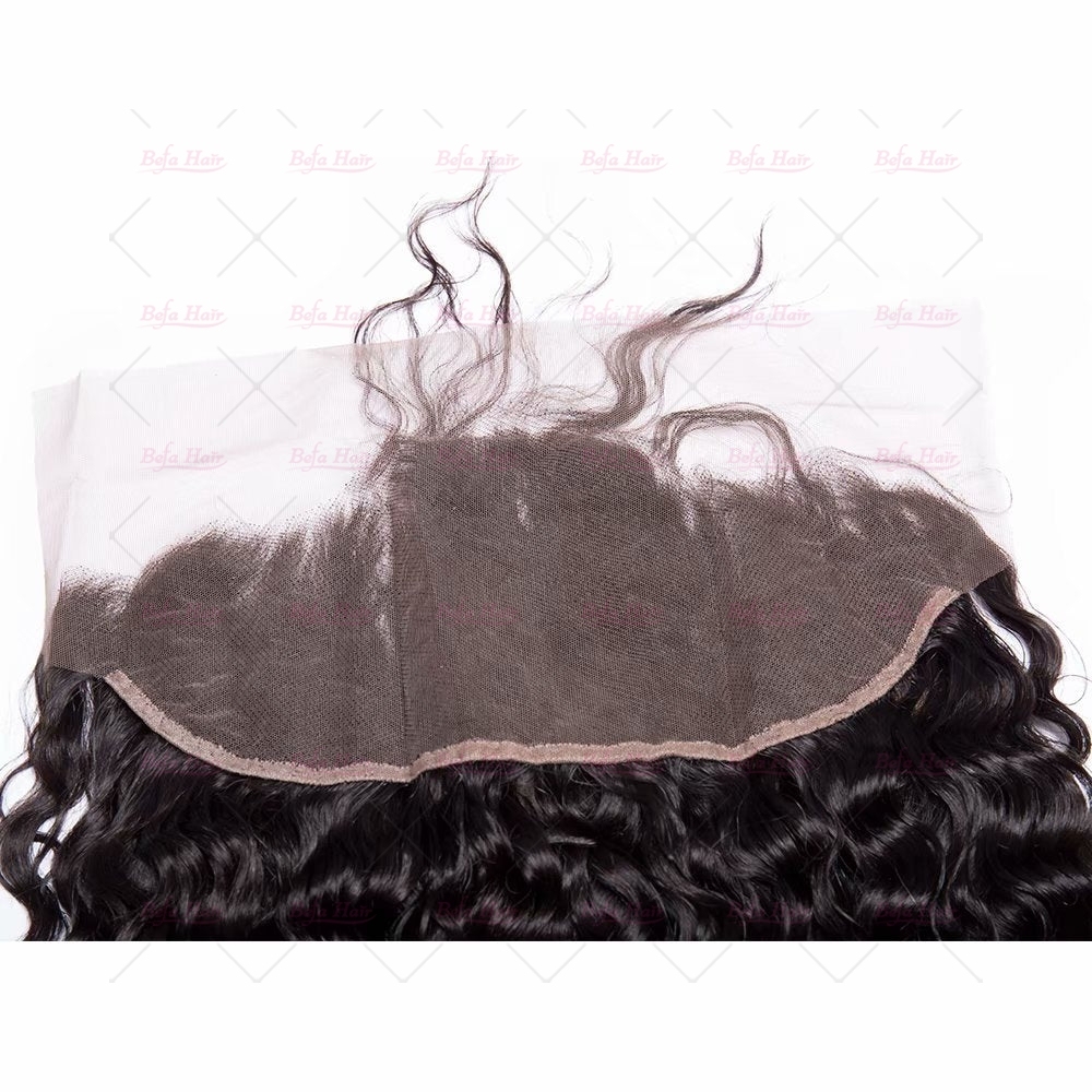 Wholesale Water Wave 100% human hair 13*4 Ear to Ear Lace Frontal Closure,can do dropshipping