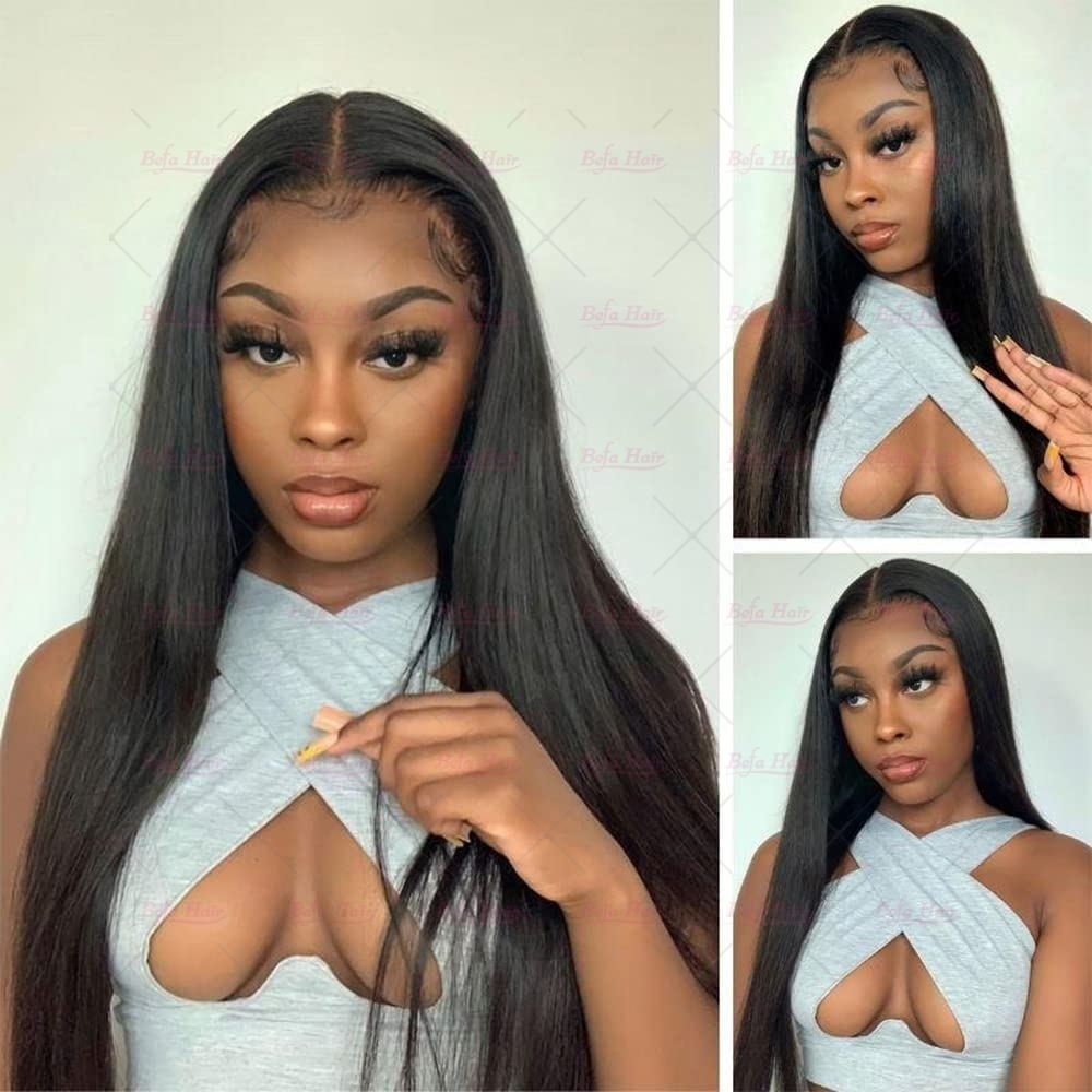 Wholesale Pre-plucked 4 Bundles Brazilian Straight Hair With HD5x5 Lace Closure,can do dropshipping