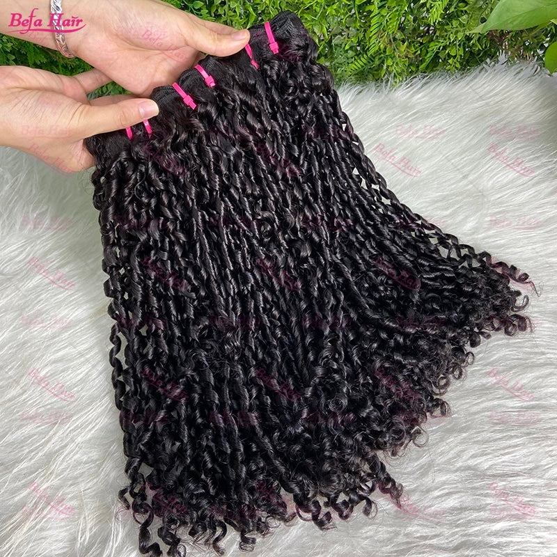 Wholesale Double Drawn 2pcs/3 Bundles/4 Bundles Pixie Hair,can do dropshipping