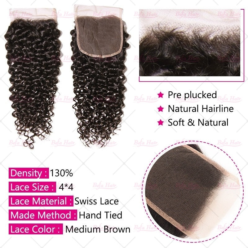 Wholesale Pre-plucked 4 Bundles Brazilian Deep Curly Hair With 5x5 Lace Closure,can do dropshipping