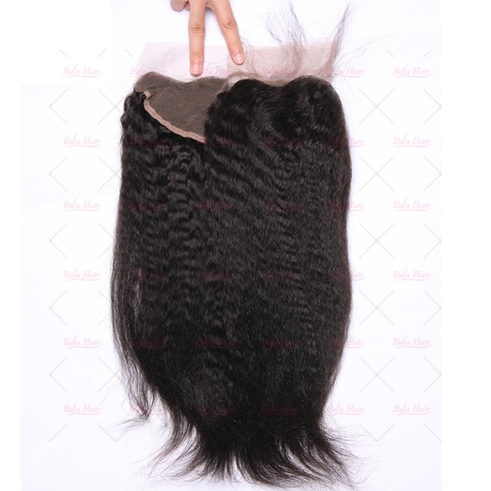 Wholesale Kinky Straight Lace Frontal  Virgin Human Hair 13x4 Full Lace Frontal,can do dropshipping