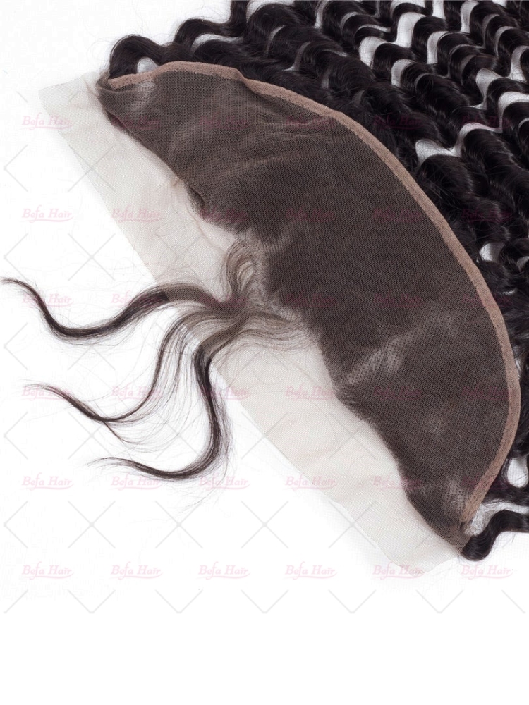 Wholesale Deep Wave Lace Frontal  Virgin Human Hair 13x4 Full Lace Frontal,can do dropshipping