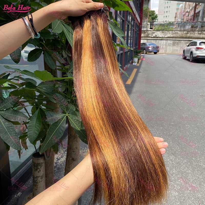 Wholesale Double Drawn 2pcs/3 Bundles/4 Bundles P4-27 Straight Hair,can do dropshipping