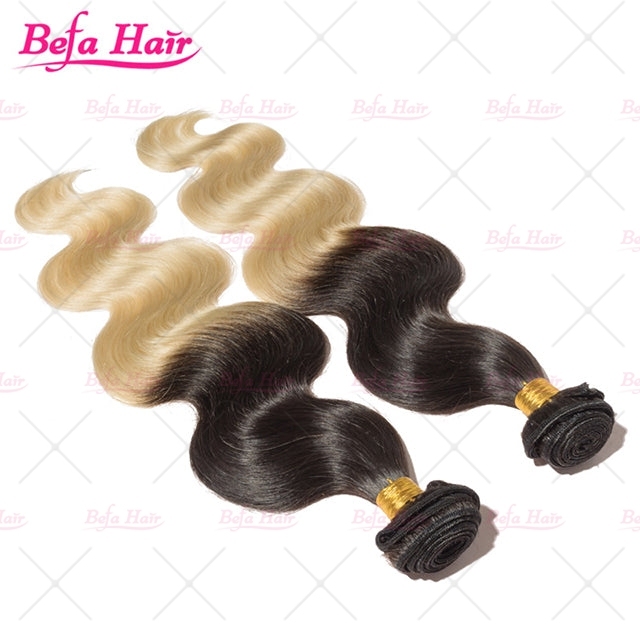 Wholesale Body Wave Ombre 1B/613# 1Bundle Human Hair Weaves