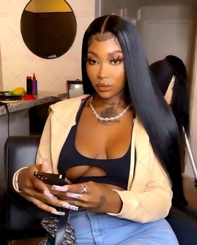 Wholesale Pre-plucked 3 Bundles Brazilian Straight Hair With 5x5 Lace Closure,can do dropshipping