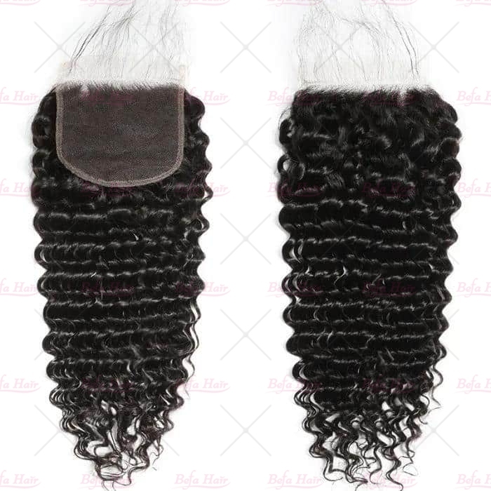 Wholesale 5x5 Free Part HD Lace Deep Curly Unprocessed Human Hair Closure 12-20 Inch,can do dropshipping