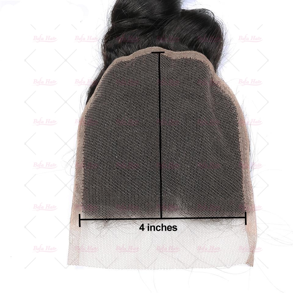Wholesale Loose Wave 4*4 Lace Closure Pre Pluck  100% Virgin Human Hair High Quality